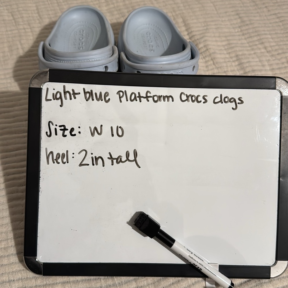 Platform Crocs Clogs size W10 - Picture 5 of 5